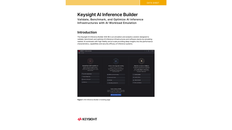 Keysight AI Inference Builder